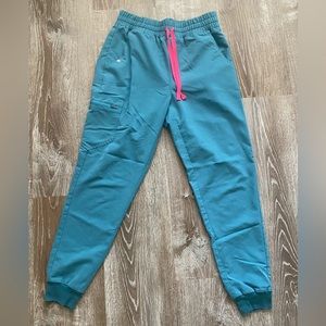 Figs Zamora Scrub Bottom Teal Small